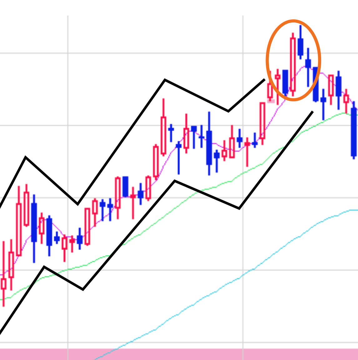 売りシグナル㊺天井圏の大陽線 | おかねのおにいさんBLOG